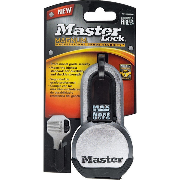 Master Lock 4-45/64 in. H X 1-19/64 in. W X 2-1/2 in. L Steel Ball Bearing Locking Weather-Resistant M930XKADLHCCSEN - main